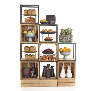 Central Display, Wood and Metal display, Gifts, Ambient Food, Modular, Retail 0