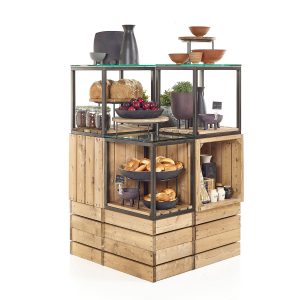 Central Display, Wood and Metal display, Gifts, Ambient Food, Modular, Bakery, Retail 0