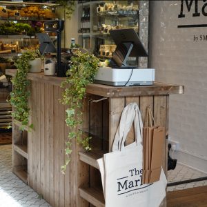 Wooden, Rustic, Natural, Fit out, Tills, Check out, Retail