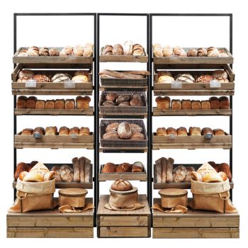 Bakery department shelving system Tallboy display