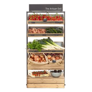 Fresh-produce-rustic-display-stand