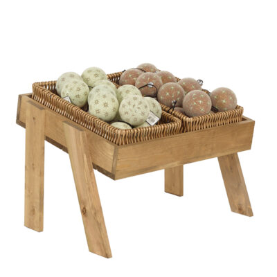 Rustic Shop Accessories, wooden counter top stand