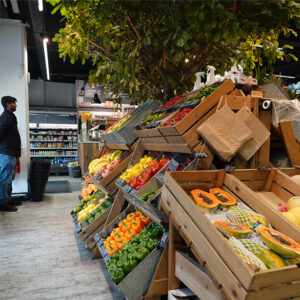 London grocery interiors, urban garden centre