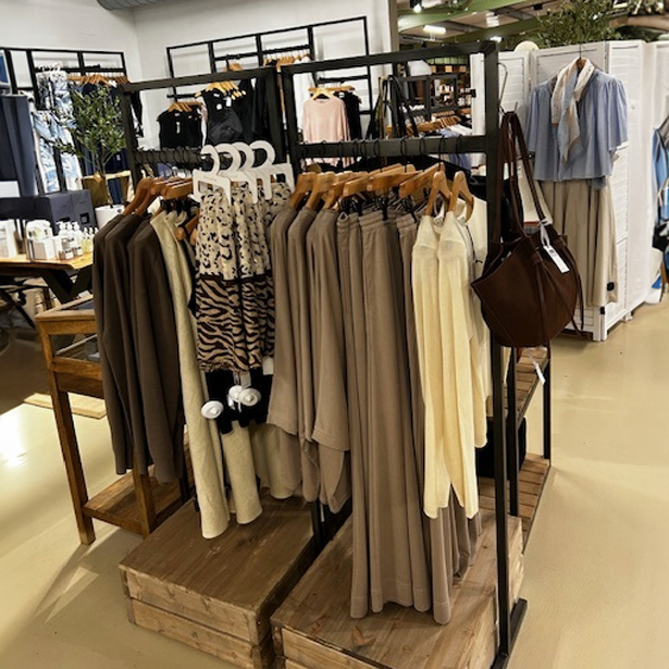 garden centre clothing department fixture and display units.